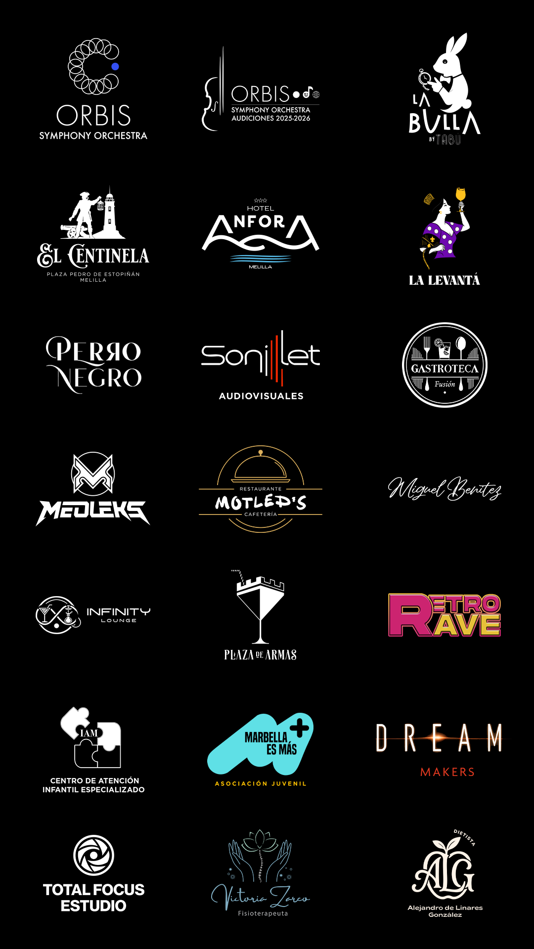 Mosaico de logotipos EME EFE