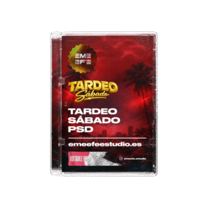 TARDEO SÁBADO – Flyer PSD Editable (Instagram Story)