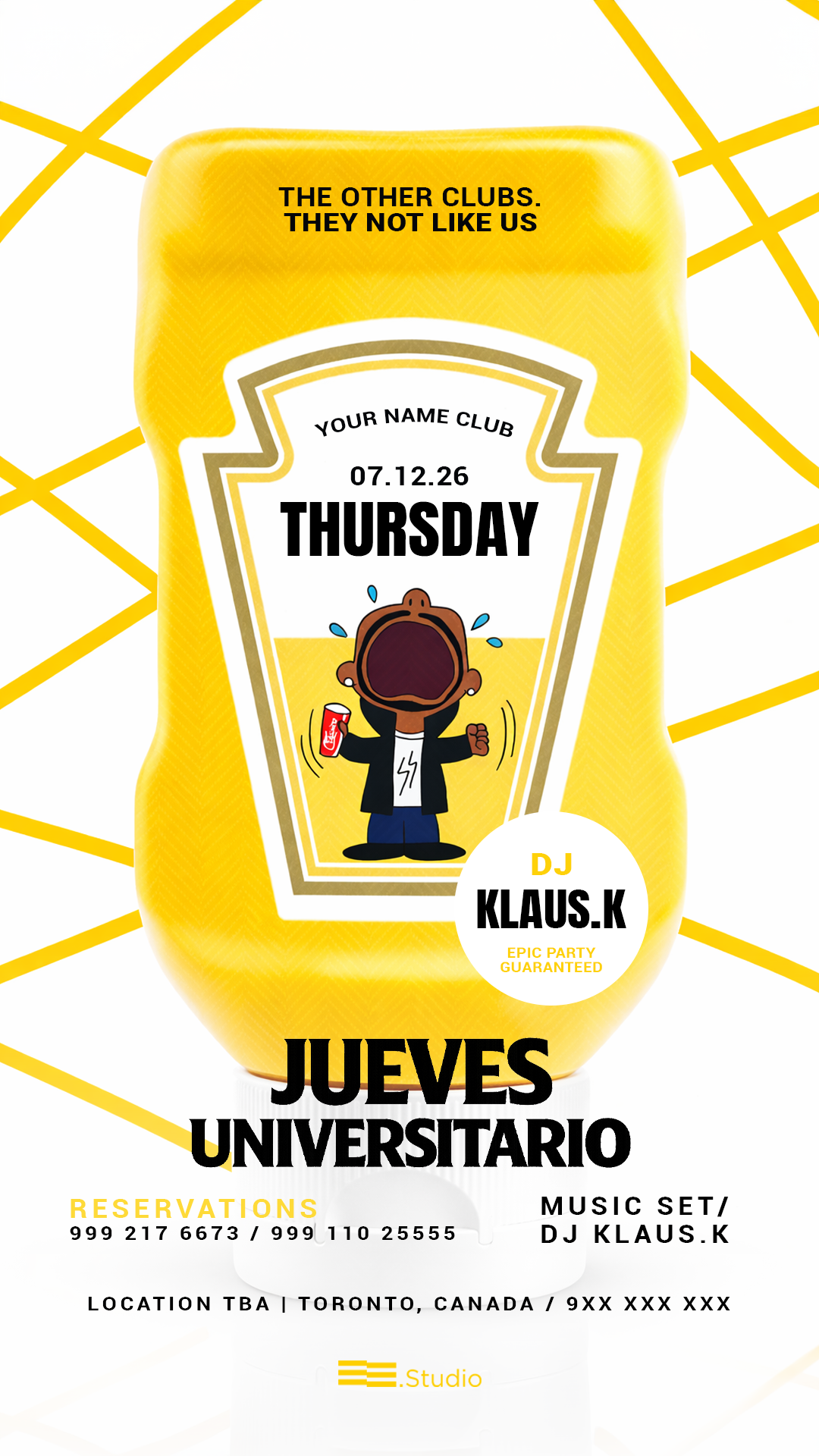 Club Promo Case Vol. 01 — Pack de 8 carteles editables en Canva - Imagen 6