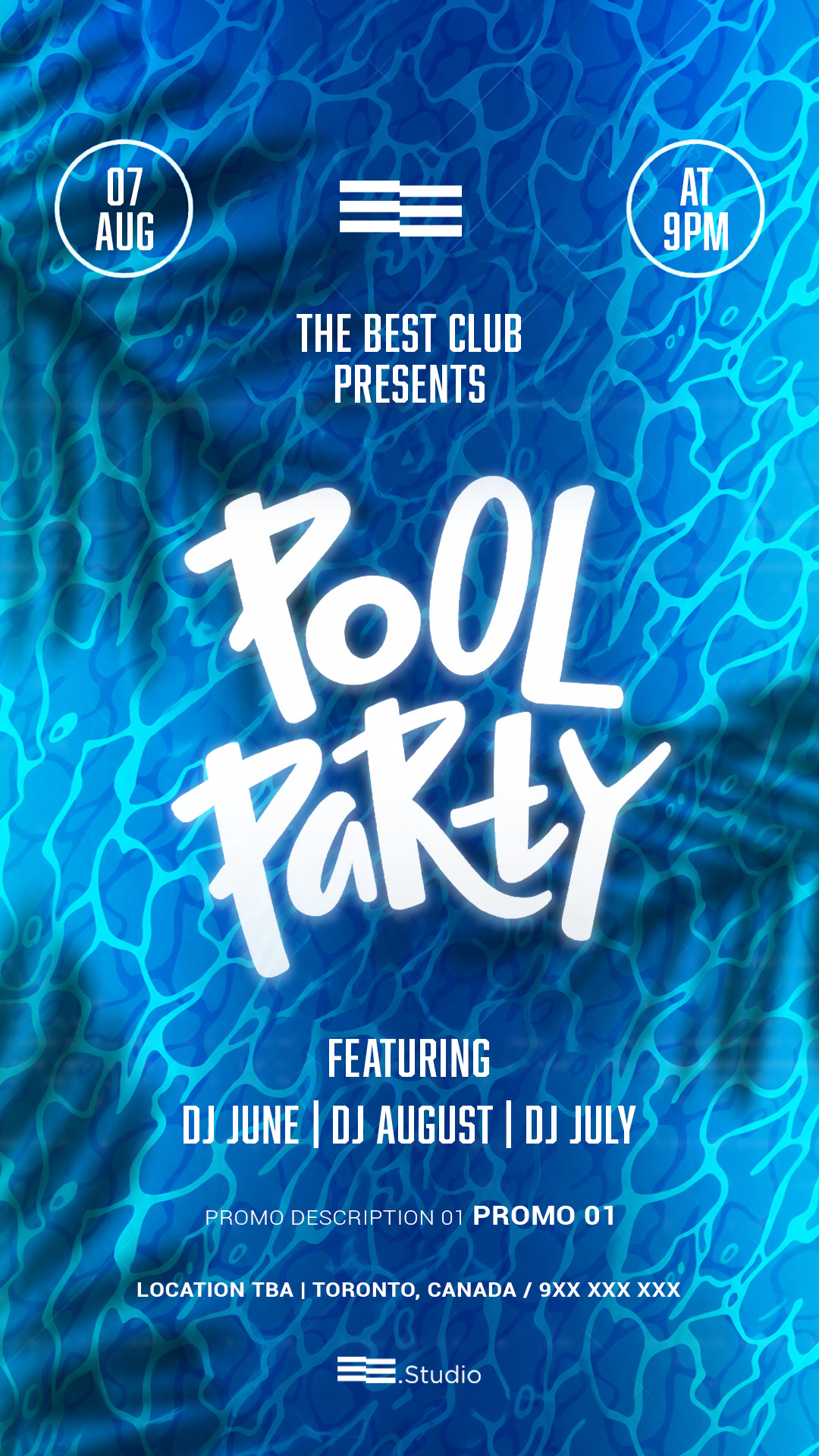 Club Promo Case Vol. 01 — Pack de 8 carteles editables en Canva - Imagen 10