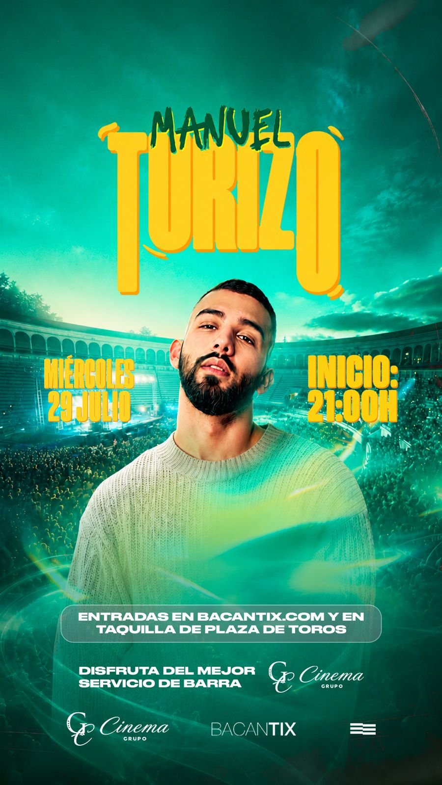 MIÉ 29 JUL – MANUEL TURIZO