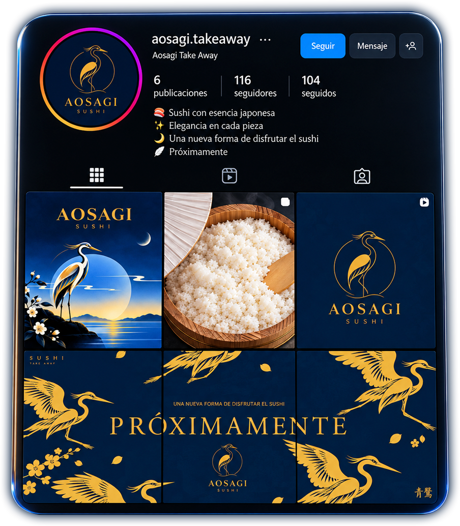 AOSAGI SUSHI · Perfil de Instagram